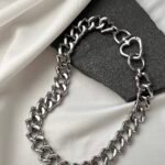Connection Jewelry Necklace. (silver tone)