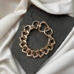 Connection Contemporary Bracelet (Golden tone)